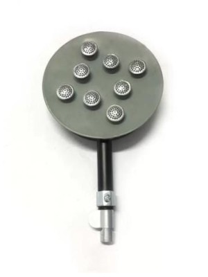 QUEIMADOR ALBASAN 8 FUROS FERRO COM REGISTRO (SEM CAULIM) GD - 48