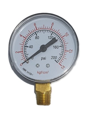 MANOMETRO 250 LBS/14 KGS 63MM 1/4 NPT