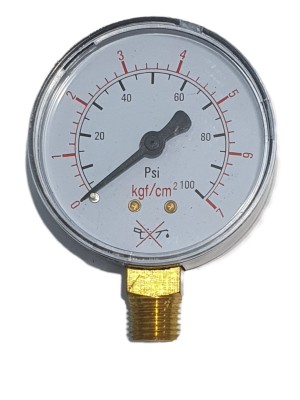 MANOMETRO 100 LBS/07 KGS 62MM 1/4 NPT